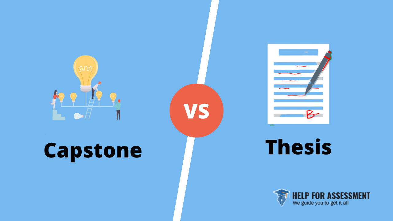 what is the difference between capstone project and thesis