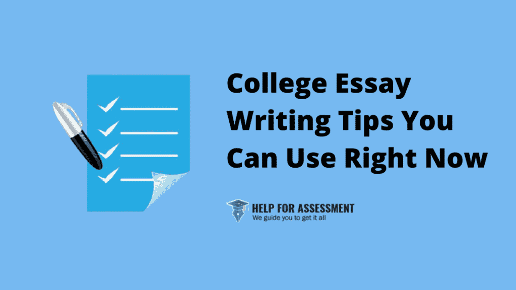 tips on writing a college essay