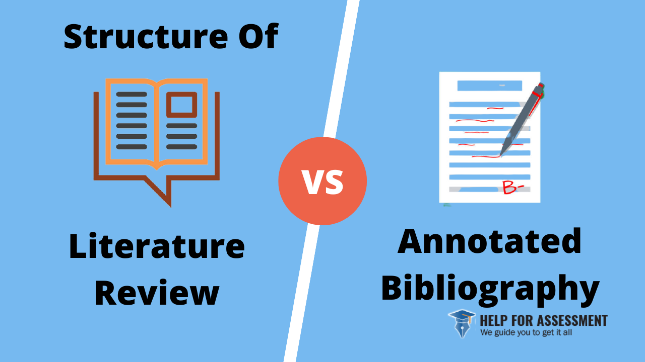 annotated bibliography vs literature review structure