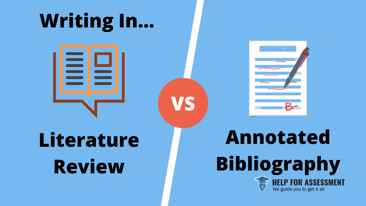 annotated bibliography vs literature review writing