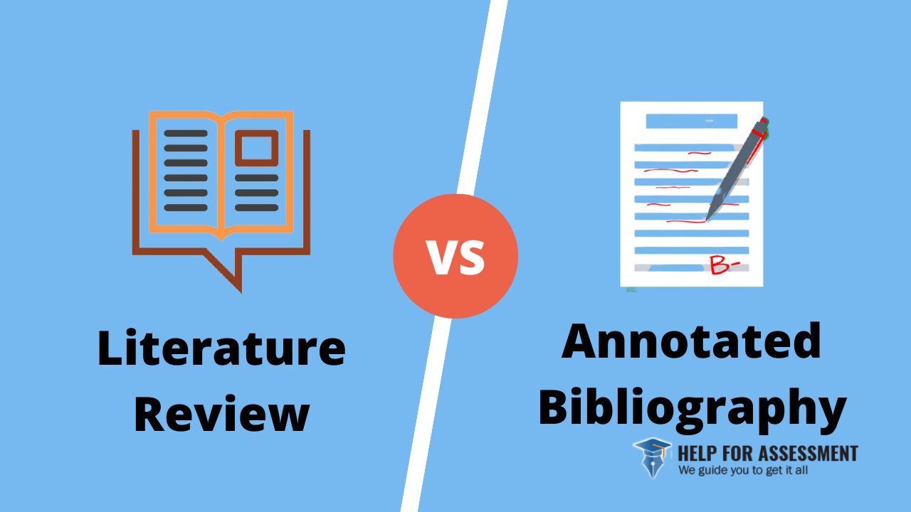 difference between literature review and annotated bibliography