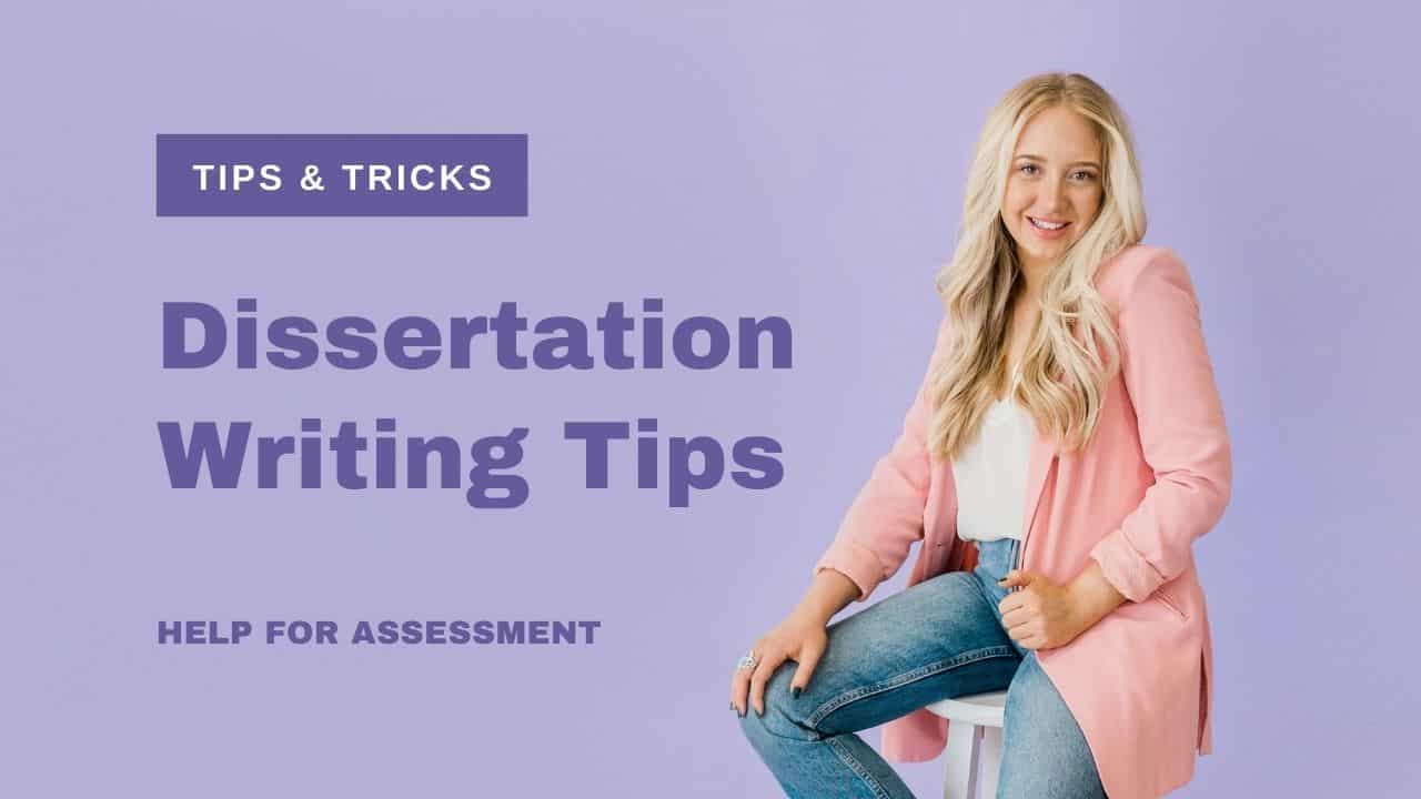 tips for writing a dissertation